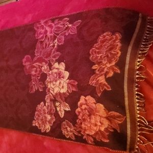 Rust/brown/ Acrylic scarf